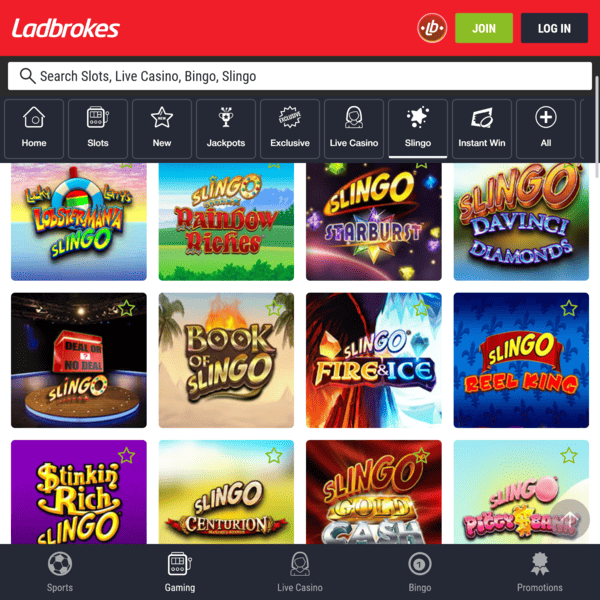 Ladbrokes Casino Exclusive Slots