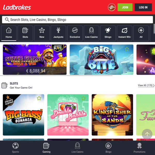Ladbrokes Casino Slingo Games