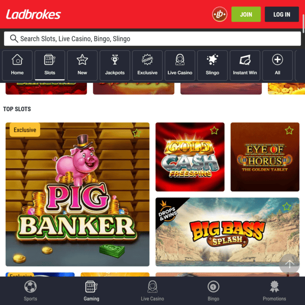 Ladbrokes Casino Top Slots